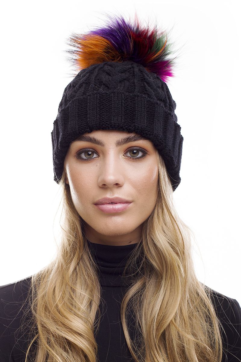 Fluffy clearance bobble hat