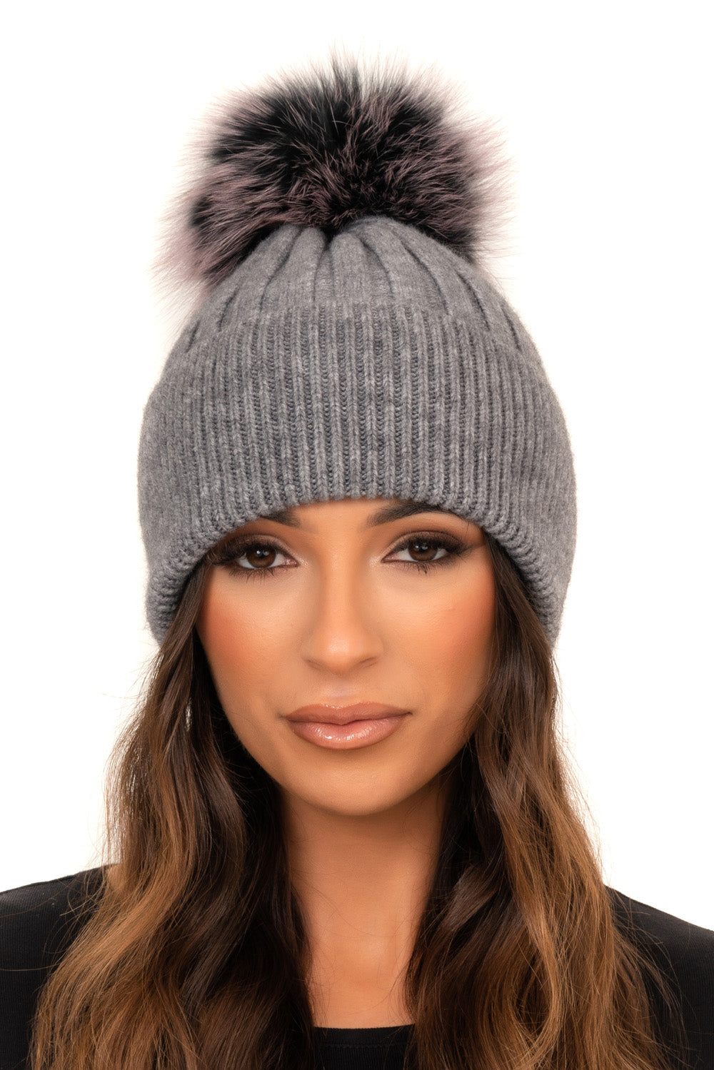 Fur bobble hat hotsell