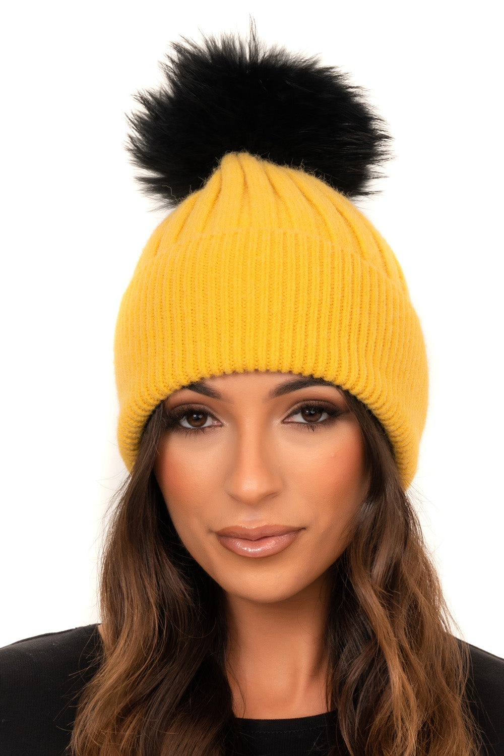 Wool Fur Bobble Hat Company Fur Bobble Hats - Main Image